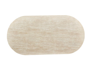 Japandi Eettafel Ovaal Beige 180 x 90 CM
