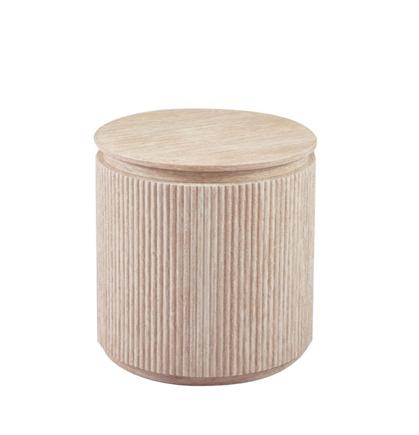 Japandi Bijzettafel Beige 55 CM