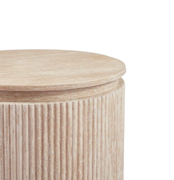 Japandi Bijzettafel Beige 55 CM