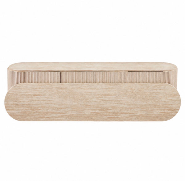 Travertin TV Meubel Beige 200 CM