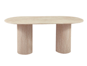 Eettafel Travertin Beige 180 x 90 cm