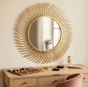 Wandspiegel Rond Goud - Ø 90 CM